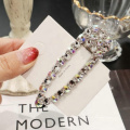 INS moda Corea rhinestone pico de pato clip completo diamante cristal pinza para el cabello perla horquilla mujeres y niñas
